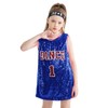 LOLANTA Girls Hip Hop Dance Clothes Kids Jersey Sequin Dress