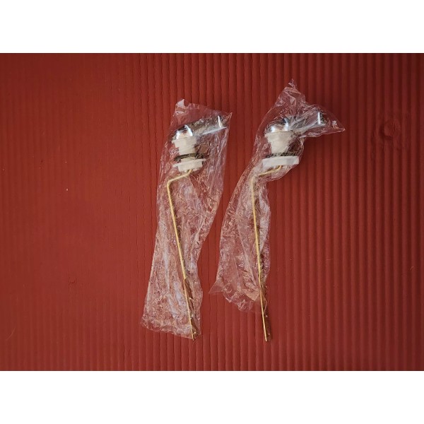 Unbranded 2 Pcs Easy Use Side Mount Toilet Flush Silver