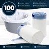 MED PRIDE Disposable Bedside Commode Liner Bags [Pack of 100]-