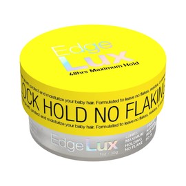 Lux Collection Edge Lux Edge Control Wax 48 Hour Maximum Hold No Flaking Natural Ingredients Scented Conditioning Styling Hair Gel Tamer (1 Ounce (Pack of 1), Pineapple)