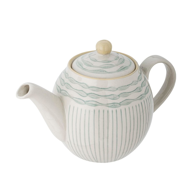 Bloomingville Maple 82058612 Teapot Stoneware in Blue with a Volume