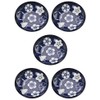 Mino Ware 145064 (5) Small Plates, Set of 5, Plum