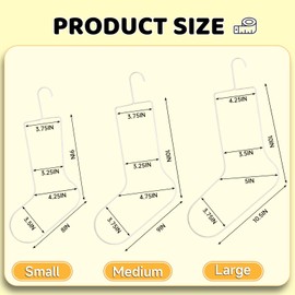 3 Pairs Sock Blockers for Knitting Small, Medium, Large Stainless Steel Blockers Drying for Kids Adults Knitting Crochet Display