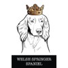 Welsh Springer Spaniel: Welsh Springer Spaniel King/Queen Wearing Crown Notebook