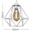MiniSun MiniSun | Retro Style White Metal Basket Ceiling Light