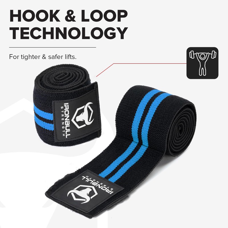 Elbow Wraps for Weightlifting (1 Pair) - 50" Elastic Elbow