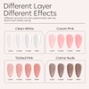 modelones Jelly Gel Nail Polish, 1 Pcs 3g Nude Color