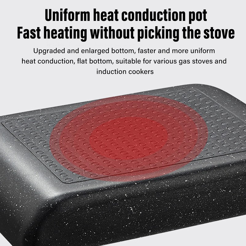 Breakfast Flat Pan Rectangle Non Stick Japanese Omelette Frying Pan