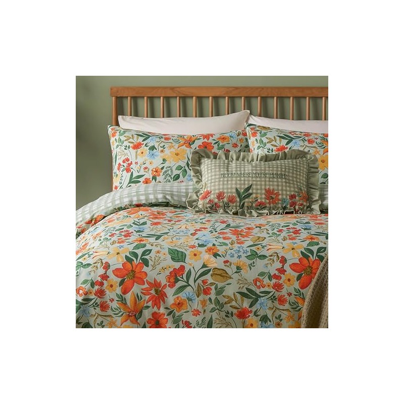 Furn. Meadow Haze Duvet Cover Set – Wildflower Countryside Reversible