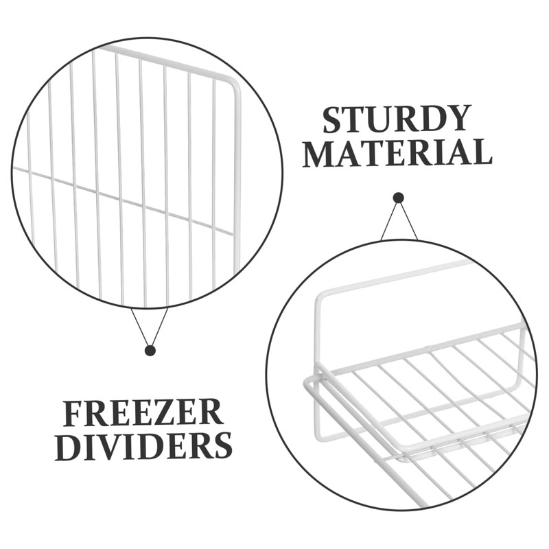 Ciieeo 2Pcs Fridge Divider Organizer Mesh Shelf Separators for Freezer