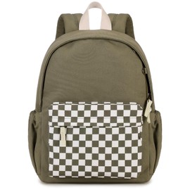 Ryushoyo Toddler Backpack Kids Backpacks with Chest Strap Heavy Duty Canvas Bookbag for Boys and Girls Elementary School Backpack