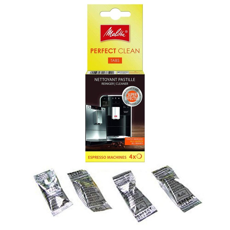 Paxanpax Genuine Melitta 'Perfect Clean' Espresso Machine Cleaning Tablets (1.8g,