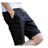 Lerica Men's Loose Solid Half Chino Shorts, Shorts,, Black