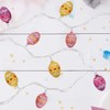 10-Count Pastel Multi-Color Easter Egg String Light Set, 7.25ft White
