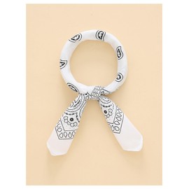 Floerns Women's Hair Bandanas Head Handkerchief Vintage Tribal Print Headscarf White One-Size