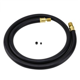 1/2" Diameter Hose, 3/8" FL to 1/4" FL Vacuum Certified Refrigerant Hose, 6'