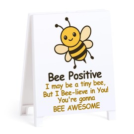 Inspirational Positive Bee Desk Decor Birthday Gifts for Mom Daughter Son You're Gonna Bee Awesome Encouraging Office Decor for Coworker Friend Teacher Appreciation Gift White Elephant Gifts