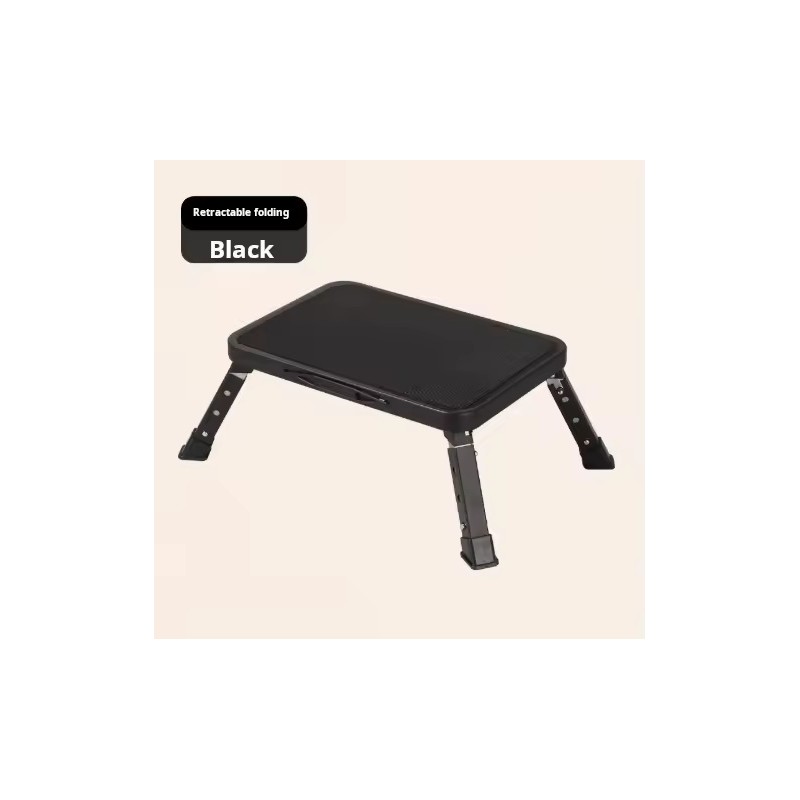 Adjustable Folding Step Stool with 3 Heights, 6.7-9 in, Non-Slip
