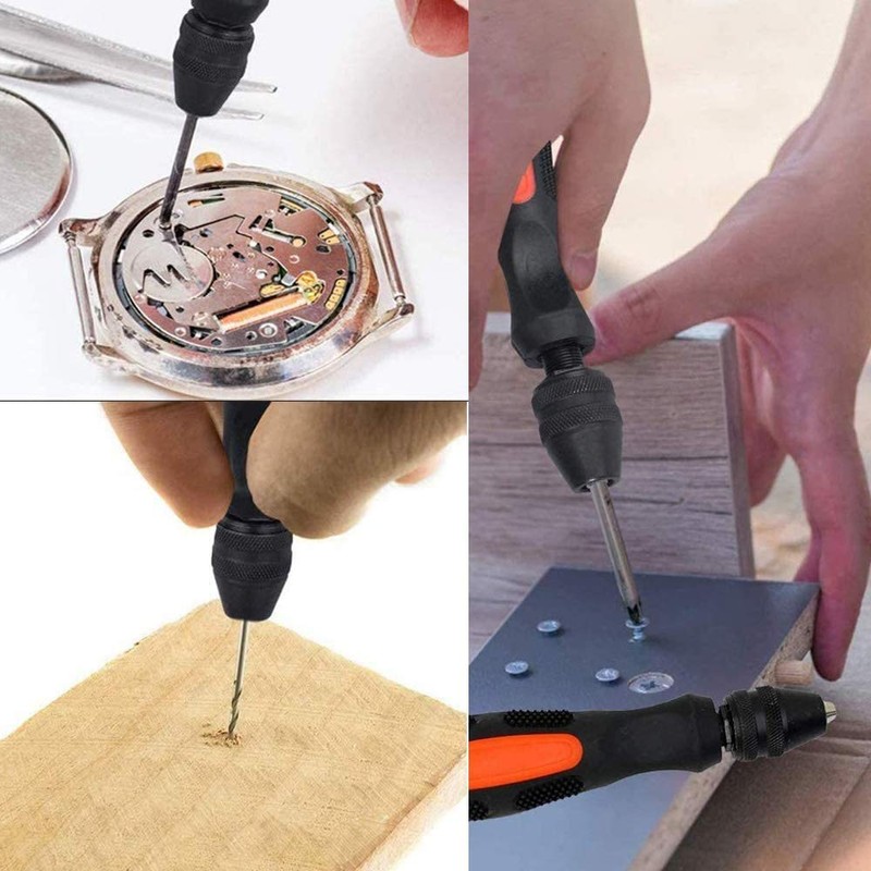 MOLATE Pin Vice, Micro Hand Drill, Compatible with Twist Drill