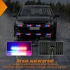 Nilight 8PCS Led Strobe Lights 12LED Red Blue Emergency Light