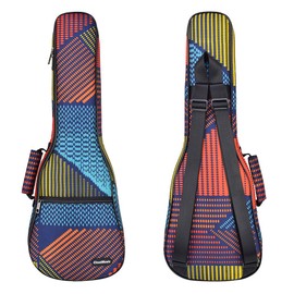 CLOUDMUSIC Ukulele Case Gig Bag Padded Backpack For Tenor 26" Inch(Tenor,Dark Blue)
