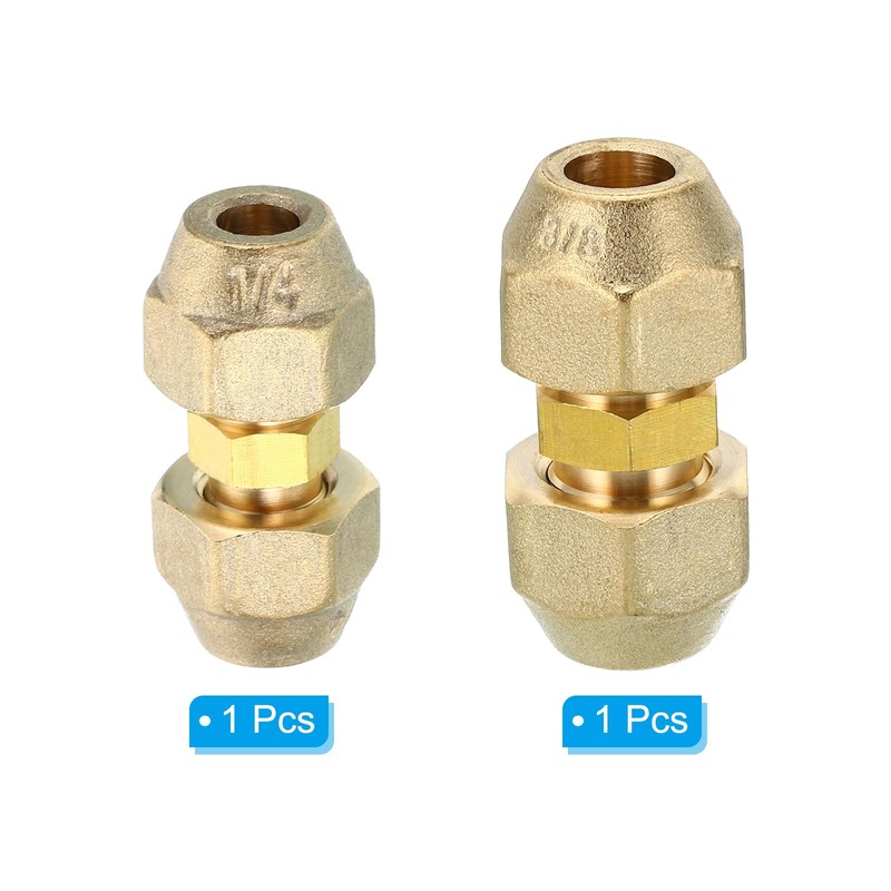PATIKIL Pipe Extension Connection Set, 2 Pieces Weld-Free AC Copper
