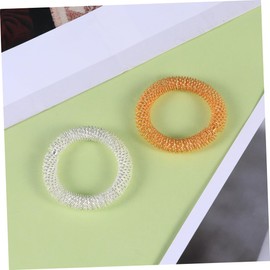 Healvian 4pcs Metal Acupressure Wrist Ring Massage Bracelet for Women Men Elderly Relief Finger Joint Fatigue Different Rings