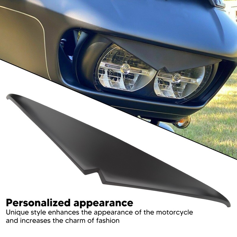 Motorcycle Headlight Eyebrows Sticker Smooth Surface Headlamp Eyelid Trim Fit