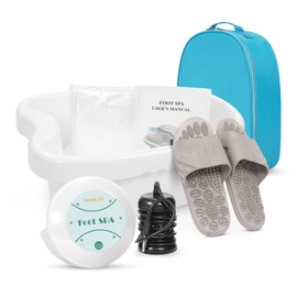 VnioLife Ionic Foot Bath Detox Machine Ion Foot Detox Spa for Home Portable Detox Foot Spa System Ionic Feet for Chi Cleanser Home Use, Beauty Salon SPA Club with Liners, Slipper,Portable Handbag