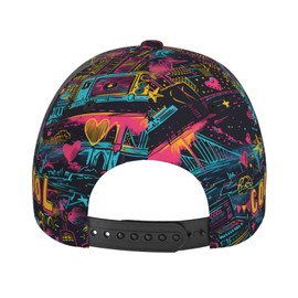 YYFD Independence Day Baseball Cap American Graffiti Style Hat 4th of July Adjustable USA Cap Unisex for Men Women