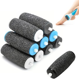 WUSJCOF Pack of 9 Replacement Rollers, Extra Coarse Refills for Electric Foot File, Compatible with Scholl Velvet Smooth, Pedicure Foot Care Set for Removing Hard Skin
