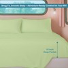 4 Piece Olympic Queen Sheet Set - Sage, Fits 66x80