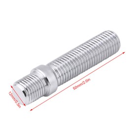 Kit with Extended Wheel Bolts 20 Pieces 50 mm Conversion of Bolts with Extended Wheels 12 x 1.5 to 12 x 1.5 Screw Adapter Suitable for A4 1998-2008
