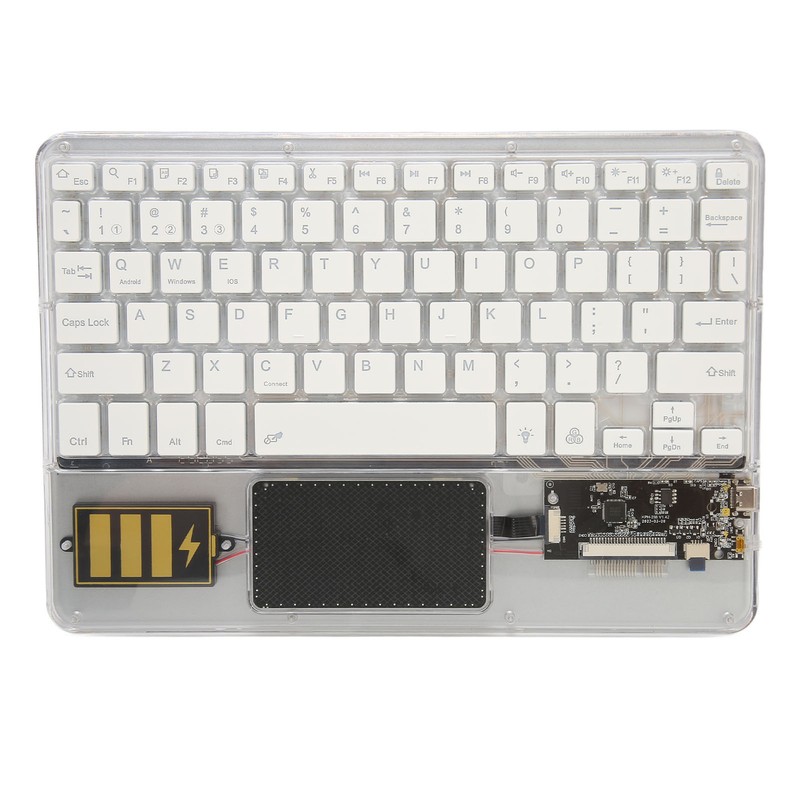 Wireless Bluetooth Keyboard Multifunctional Acrylic Keyboard for Windows for Android