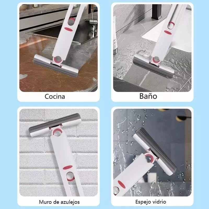 Molin Mini Mop Mopa Corta Portátil Auto Exprimible