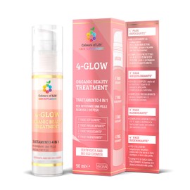 4-GLOW ORGANIC BEAUTY TREATMENT, 4-Phasen-Behandlung für eine strahlende und entspannte Haut, 50 ml