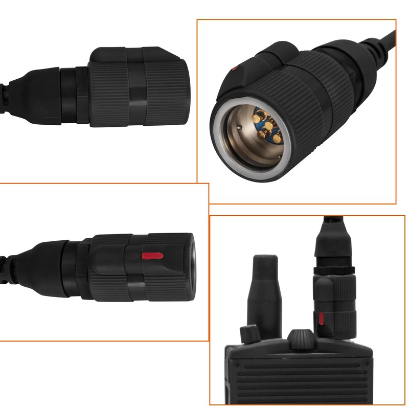 HEARFALCOM Tactical Military Accessories 6-Pin V2 U94 PTT Adapter for