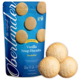 Oberlander Gluten Free, Certified Kosher For Passover, Snackable, Vanilla Snap Cookie, Dairy Free, Soy Free, Vegan, 5.5oz