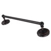 All Copper Bathroom Towel Bar European Style Wall Mounted Towel