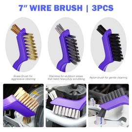 DNA MOTORING Car Detailing Brush Cleaning Tools Set with Carry Bag for Auto Interior & Exterior Wheel Dashboard Vent, TOOLS-00279