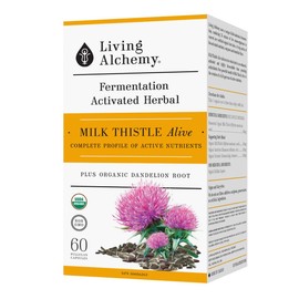 Living Alchemy Fermented Milk Thistle | Normalises Liver Enzymes, Liver Function, Liver Health And Liver Detoxification
