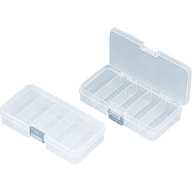 リングスター ポケットケース クリア L140×W75×H27mm 5分割タイプ PC-143