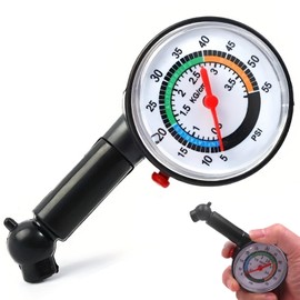 Pneumatic Gauge, Tire Gauge, Car Air Gauge, Tire Pressure Gauge, Tire Pressure Gauge, Portable, High Precision, Automotive Accessories