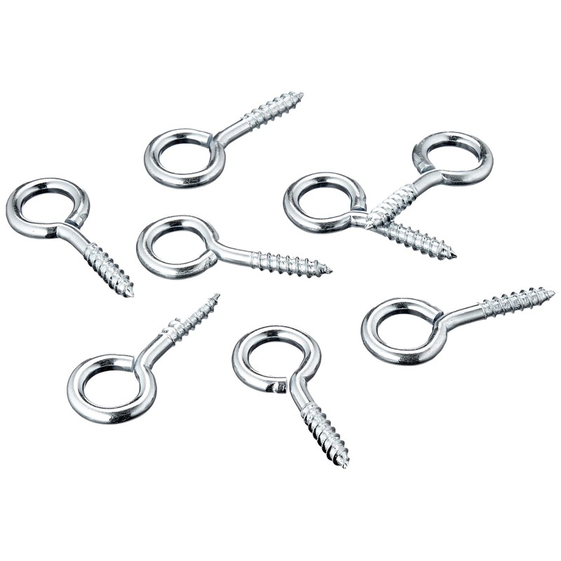 Merriway BH00106 (12 Pcs) Zinc Plated Screw-In Eye Steel, 55