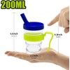 pegirra Control Flow Cup With Two Style Lids,Lightweight Clear Senior