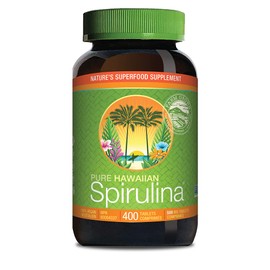 Nutrex Hawaii, Pure Hawaiian Spirulina - 500mg, 400ct Tablets - Vegan, Hawaiian Grown, Superfood