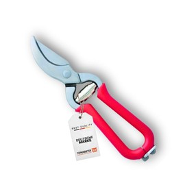 TOPANBIETER 999 Gartenschere – 14 cm rote Obst- und Blumenschere, ideal für kleine Hände, vielseitig einsetzbar im Garten als Strauchschere und Rosenschere, leichte Gartenhandschere