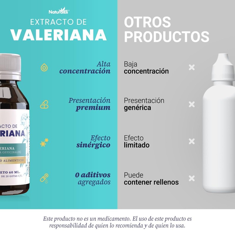 Extracto de Valeriana 60 ml | Suplemento Natural para Relajación,