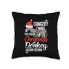 Dominick The Christmas Donkey Italian Christmas Donkey Throw Pillow
