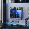 Bestier 25" LED Gaming Floating Shelves for Wall, Wall Mounted